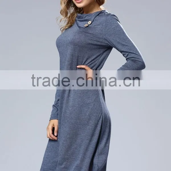 Wholesale Elegant Summer Dress Women Long Sleeve Casual Dress 2017 photo-5