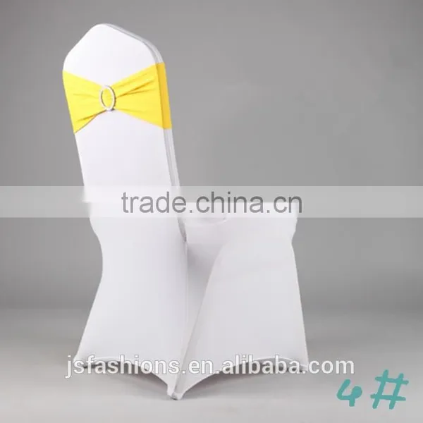 Spandex Lycra Chair Bands Elastic Chair Sash With Buckle for Wedding photo-5