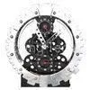 Household 2C Metal Quartz Bell Gear Table Clock Of Mechanical