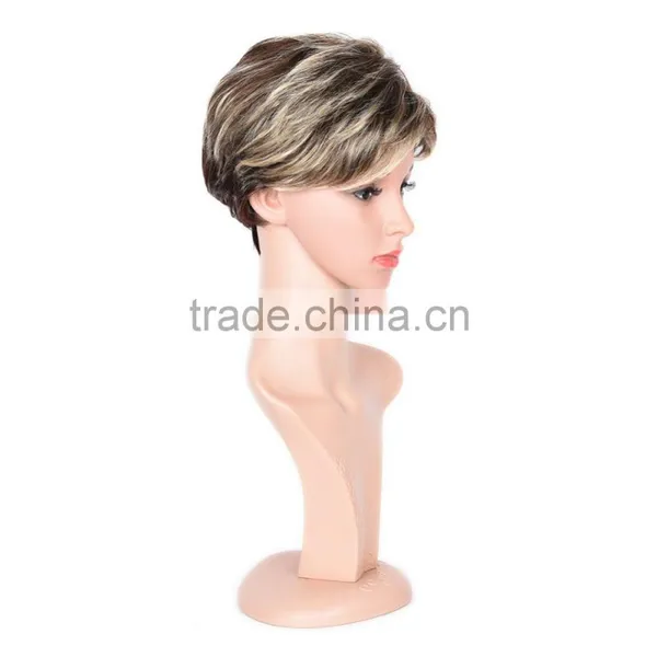 Large Stocks! High Quality Synthetic Cosplay Wig, Short Dark Brown Cosplay Hair Wig,cute Cosplay Wig photo-2