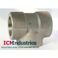 Forged 3000lb Stainless Steel Socket Tee
