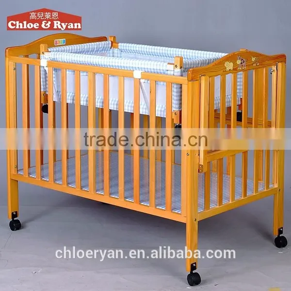 Wholesale Solid Wood Multifunction High Quality Bed Baby Cribs photo-4