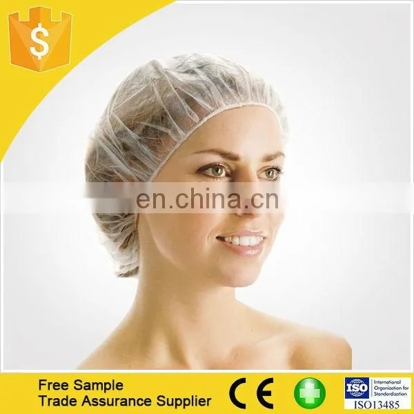 Food Processing Nylon Disposable White Hairnet Cap photo-3
