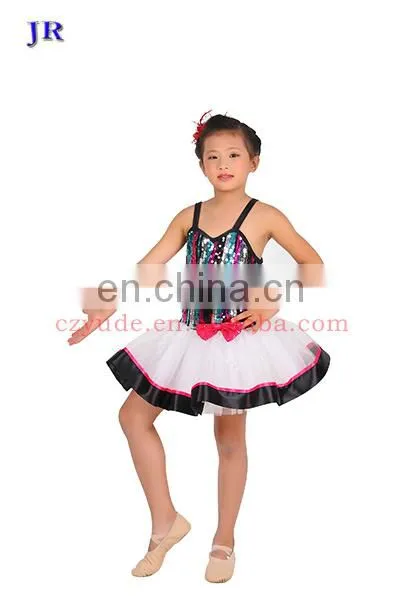 Professional Colourful Sequins Children Ballet Tutu Dress ET-013#
