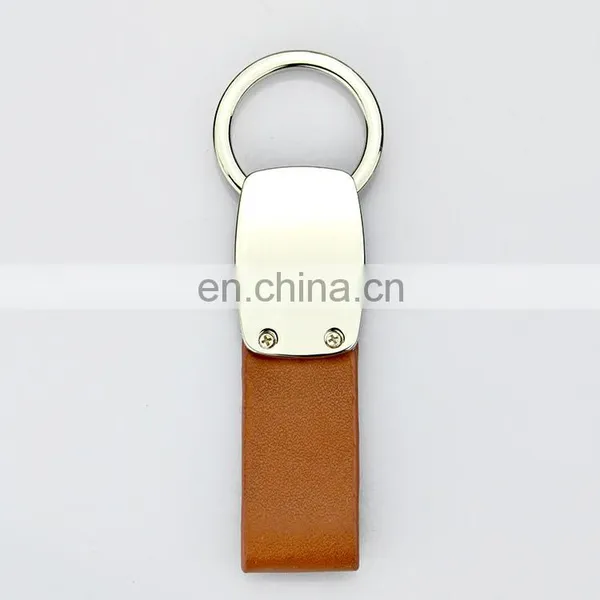 Fashionable Patterns Custom Logo Leather With Metal Key Chain photo-2