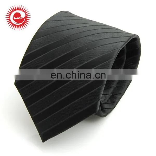 Wholesale Cheap Practical Unique Design Black Silk Necktie photo-4