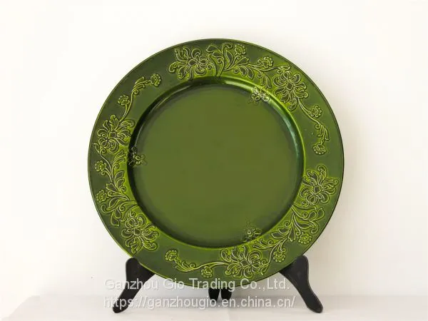 Plastic Charger Plate,christmas Decoration Plate Charger Plate Made in China YF-60572 photo-2