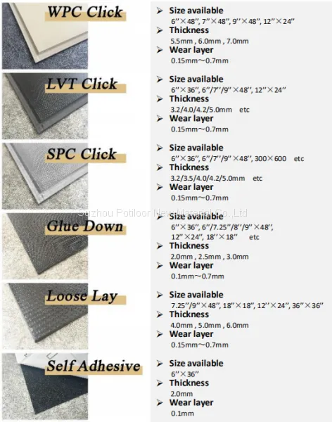 PVC Flooring Sheet Tiles Glue Down photo-5