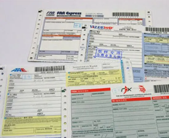 Customized DHL Express Logistic Waybill with Barcode