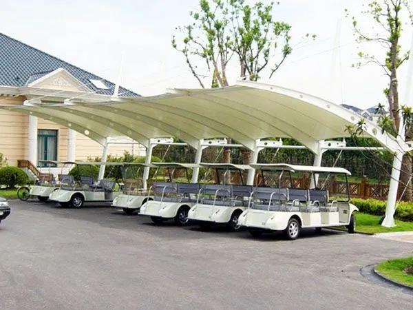 Anti Ultraviolet Tensile Membrane Structure Pvdf photo-3