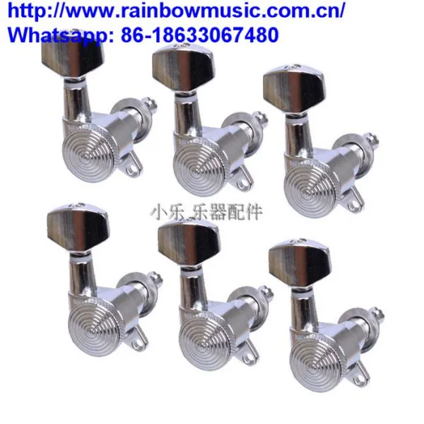 Left Inline Sealed Guitar Tuning Pegs Locking Machine Heads for Grover Guitar Replacement photo-5