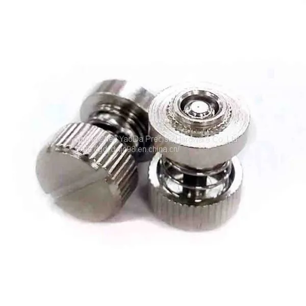 Carbon Steel Low Profile Knob, Spring-Loaded – Types PF30, PF31, PF32, PF50, PF60 Captive Screw Pressure Riveting Captive Screw photo-2