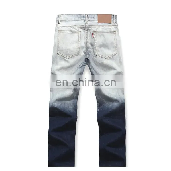 DiZNEW OEM Ripped 12 OZ Denim Custom Design no Brand Men Jeans photo-6