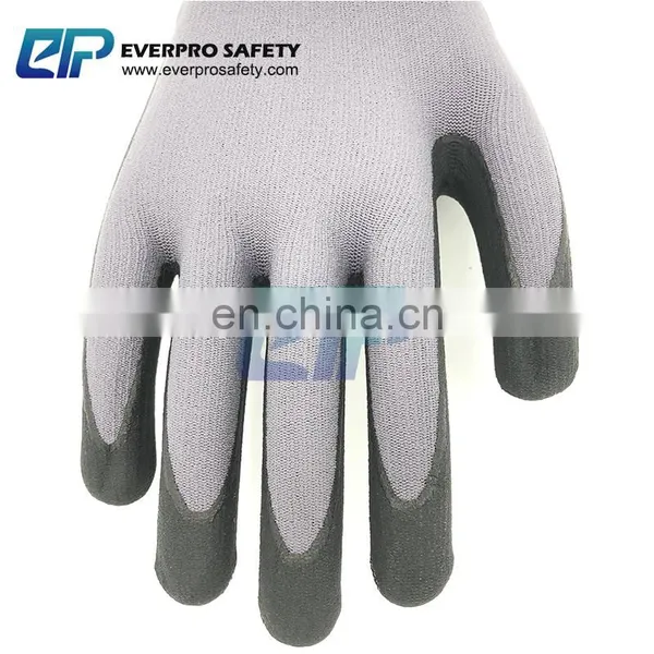 Top Quality 15G Nylon + Spandex Liner Gloves Nitrile Micro Foam With EN388 4131 photo-5