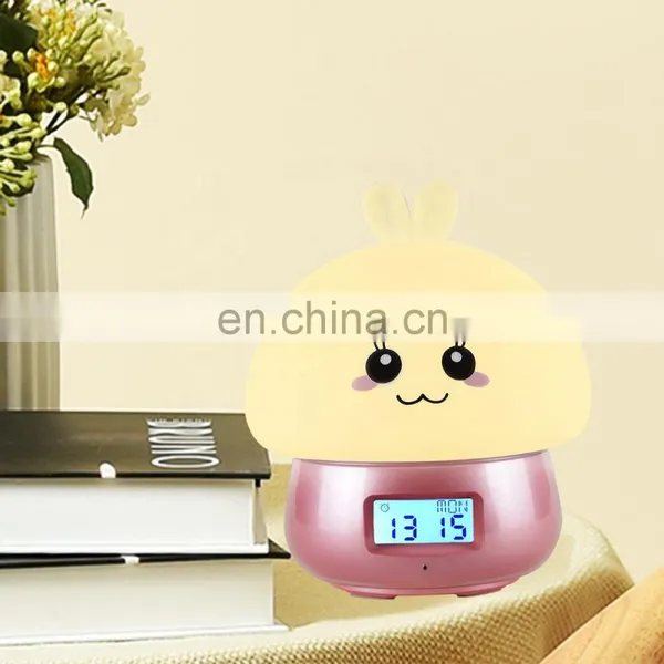 Colorful Changeable Night Light Table Lamp Alarm Clock Children Kids Digital Clock photo-5
