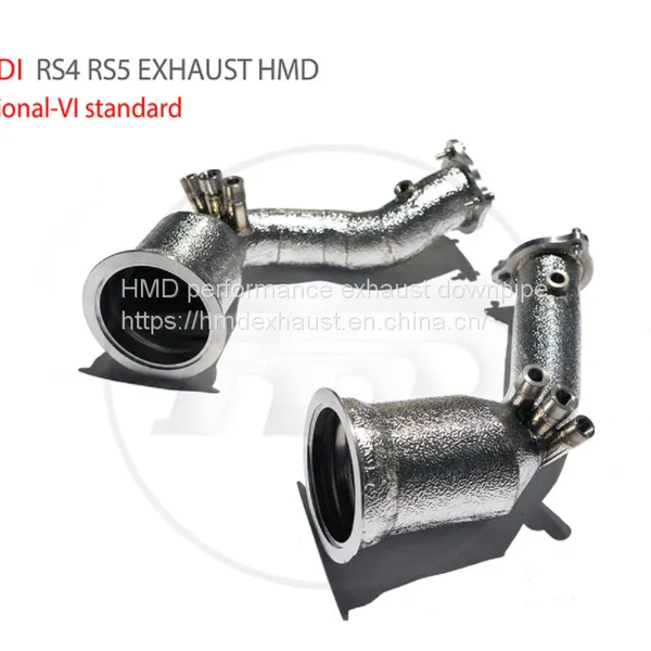 Exhaust Manifold Downpipe for Audi RS4 RS5 VI Standard Car Accessories With Catalytic Converter Header Whatsapp008613189999301 photo-3