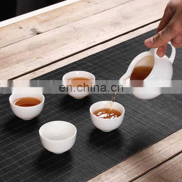 Chinese White Traditional Kung fu Ceramic Porcelain Tea Set photo-4