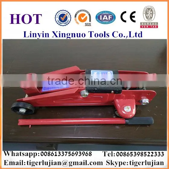 2016 Arrival Hot Selling in China Famous Brand Name Xingnuo 2-ton Capacity Red Colored Garage Hydraulic Lift Jack