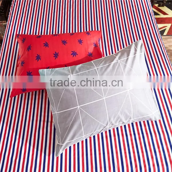Hot Bright Color Red Maple Leaf Printed Cotton Sheets Set Good Quality 100% Cotton Comforter Bedding Sets Low Price photo-3