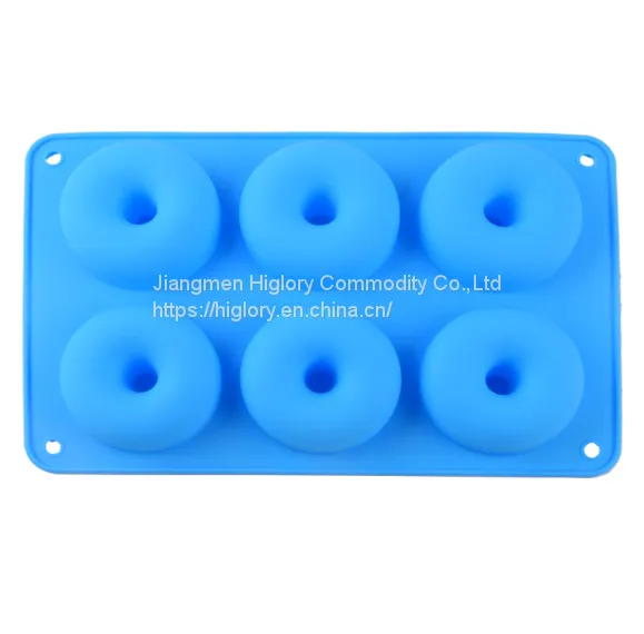 Heat Resistant 6 Cavity Silicone Baking Muffin Cake Mold Donut Caking Mold photo-3