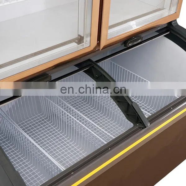 Commercial Large Vegetables Drink Display Freezer Cooler Restaurant BBQ Meat Refrigerator Preservation Freezing Cooler Display photo-4