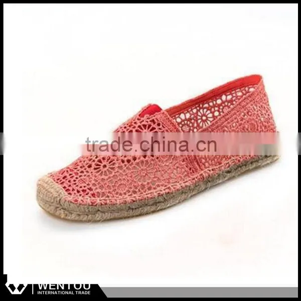Jet Set Casual Slip On Canvas Lace Espadrille photo-3