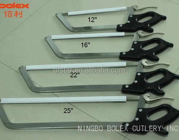 Butcher's Hand Manual Meat Bone Frozen Meat Saws Kitchen Bow Saws 16