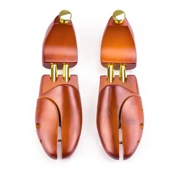 Custom Logo Pine Wooden Shoe Tree Shoes Expander Adjustable Shoe Stretcher for Men and Women