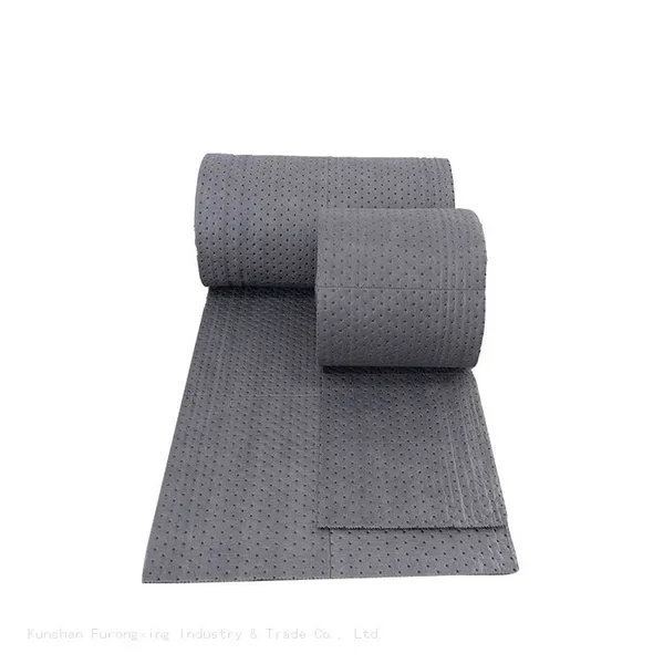 Absorbent Split Rolls For Spill Control Universal Meltblown Medium-Weight Sonic Bonded Grey photo-2