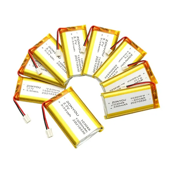 Hot Selling ZonYou Model 103048 Lithium Polymer Battery 3.7V 1500mAh With 500 Cycles Life for Consumer Electronics & Power Tools photo-2