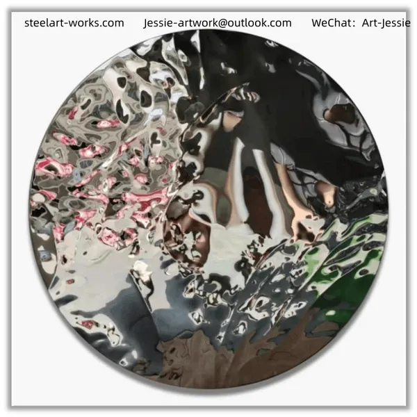 Shopping Mall DecorationCustom Color FinishAbstract Metal Wall Sculpture photo-4