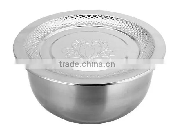 Hot Selling Stainless Steel Mixing Bowl Set / Salad Bowl Set / Metal Fruit Bowl photo-3