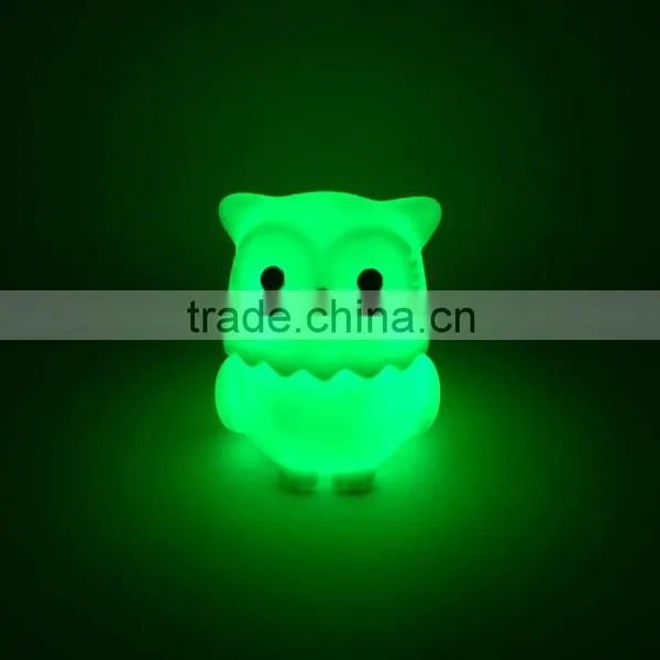 Small Size New Design Vynil Owl Anime Figure Led Light Toys photo-5
