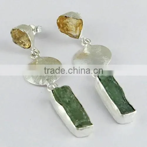 Beautiful !! Bezel Setting 925 Sterling Silver Earring, Fine Silver Jewelry, Handmade Silver Jewelry photo-2