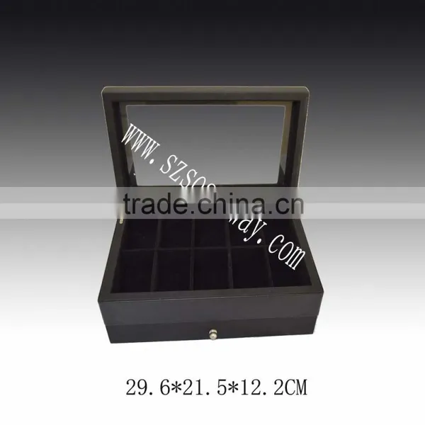 Wooden Jewellery Boxed With Watch Holder ,black Watch Boxes