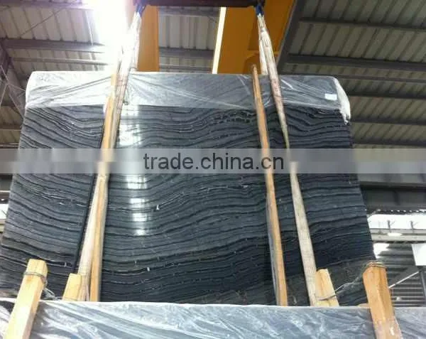 Black Tree Marble Slabs & Tiles, Chinese Black Marble, Black Polished Marble Floor Covering Tiles, Wall Tiles photo-2