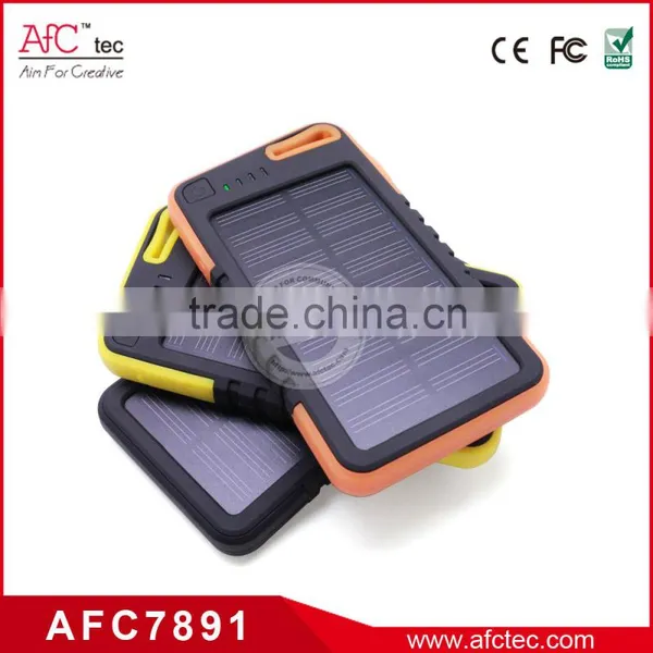 5000mAh Solar Charger tv With ac Wall Socket for Mobile Phone photo-3