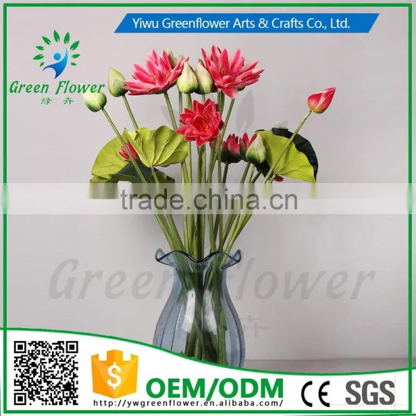 Greenflower 2016 Wholesale Real Touch Latex PU Latus Bud China Handscrafts Artificial Flowers Rose for Wedding Decoration photo-4