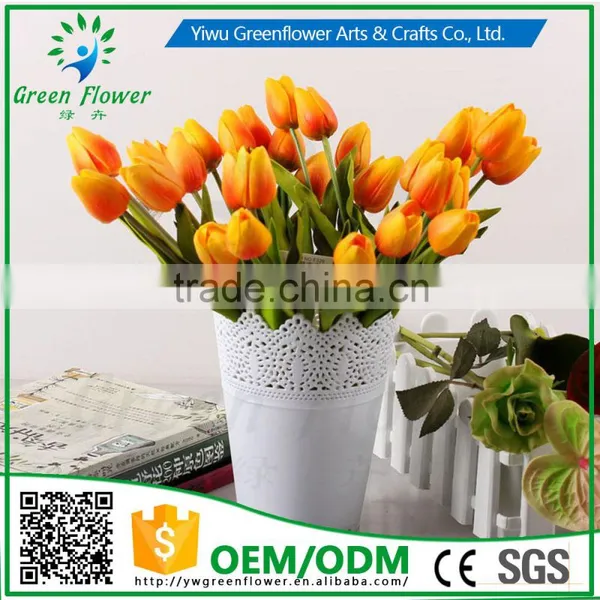 Home Decoration Occasion and Decorative Flowers & Wreaths Type 35CM Mini Tulip Real Touch for Home Weddings Decorations photo-6