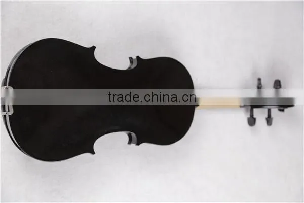 Black Color Violin Solid Wood 4/4 3/4 1/2 1/4 Master Violin With Case Sale in China photo-3
