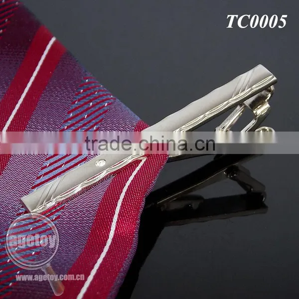 High Quality Alloy Party Simple Necktie Tie Clip Bar Pin Practical Blank Silver Metal Clip Bow Tie photo-2