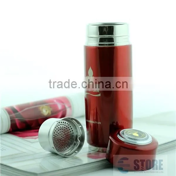 420ml Black Alkaline Stainless Steel Water Bottle photo-2