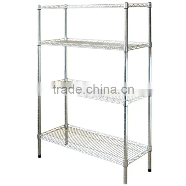 Powder Coating Wire Shelves /Chromed Display Shelves/ Adjustable Wire Shelving