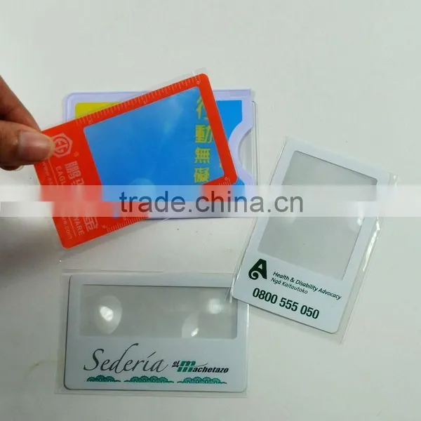 Credit Card Hand Magnifiers Glass/hand Lens With Calibration for Promotion Gift/plastic Magnifying Glass Quality Choice Most Popula photo-2