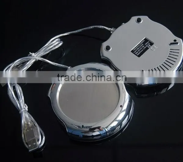 Electroplate Shiny Usb Hub Cup/mug Warmer With Usb Hub photo-3