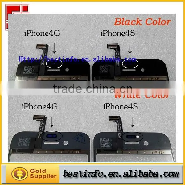 New Accessories LCD Touch Screen Glass TP Digitizer for i4 4G 4S(CNB-VC TP) photo-3