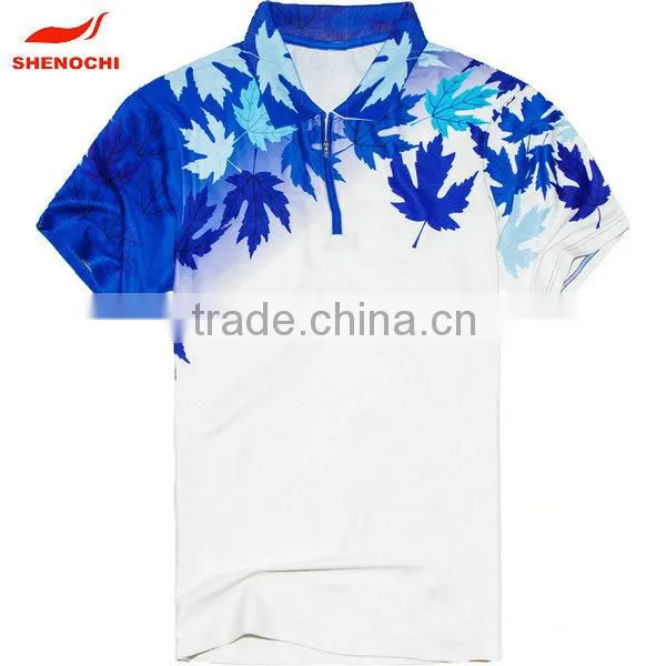 Golf Polo Shirt Zipper/button Custom Breathable Golf Wear