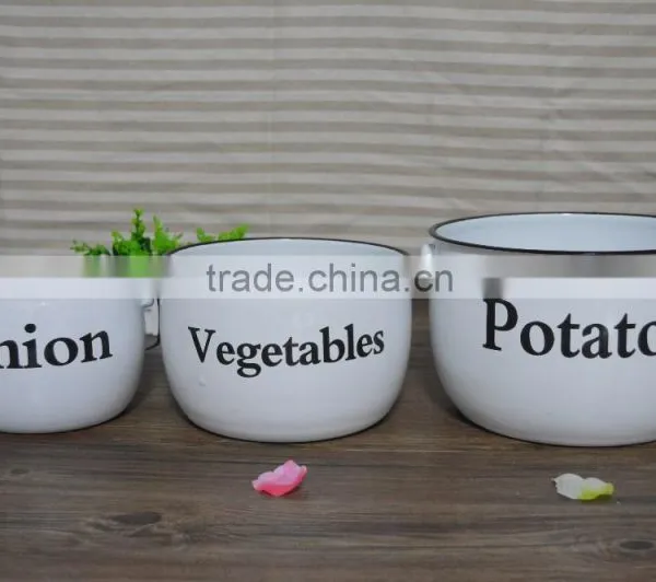Enamel pot set