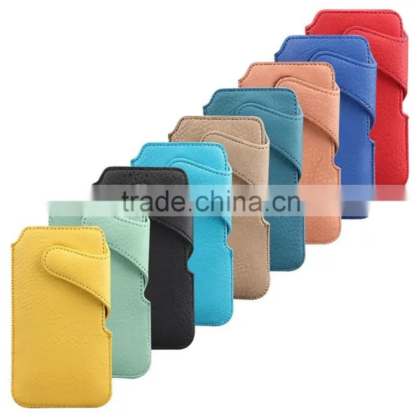 Mobile Pouch by PU Material for IPhone 6 Samsung S5, photo-2