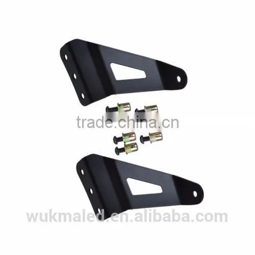 2pcs 50" Curved LED Light Bar Mount Brackets Windshield Fits 2007-2013 Chevy/GMC photo-4